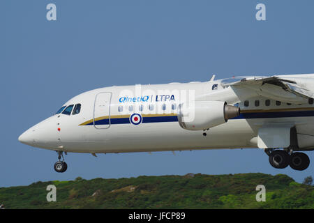 Avro RJ100, BAE 146 QQ101, Empire Test Pilots School, Stockfoto