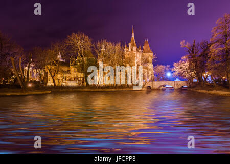 Die Burg von Vajdahunyad in Budapest, Ungarn Stockfoto