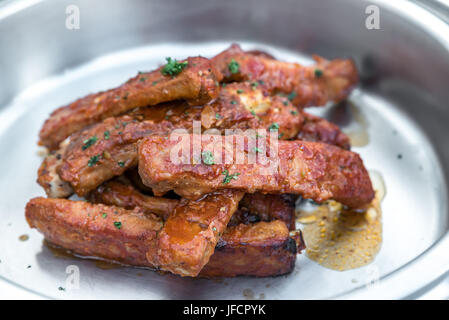 Gegrillte Rippen Stockfoto