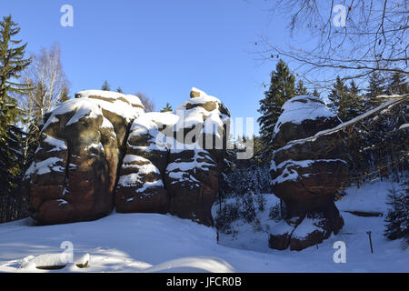 Kelchstein in Zittauer Gebirge Stockfoto