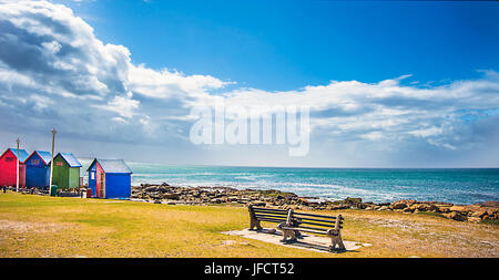 Strandhäuser in St.James Südafrika Stockfoto