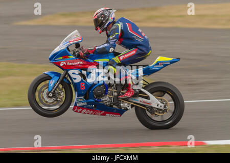 Britische Superbike Snetterton Norfolk 2017 Stockfoto