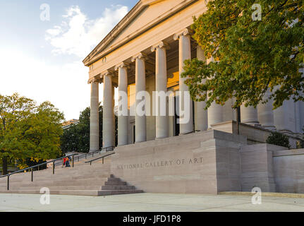 Nationalgalerie in Washington DC. Stockfoto