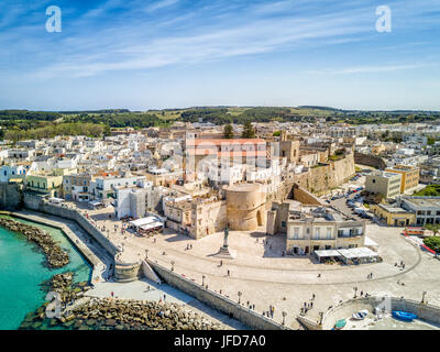 Castello di Otranto, Castello Aragonese im Zentrum Stadt, Otranto, Apulien, Italien Stockfoto