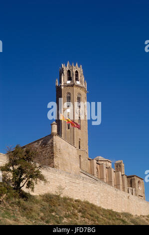 Kathedrale La Seu Vella von Lleida, Katalonien, Spanien Stockfoto