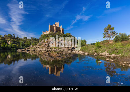 Almourol schloß - Portugal Stockfoto