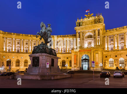 Hofburg in Wien Österreich Stockfoto