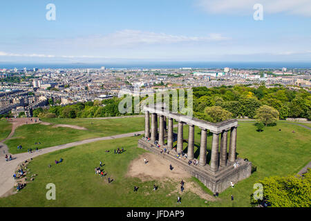 Calton Hill Monument, Edinburgh Stockfoto