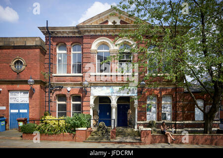 Oldham, Greaves Straße am alten Museum Theatre Workshop Stockfoto