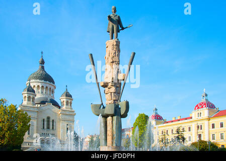 Avram Lancuand Square, Cluj-Napoca Stockfoto