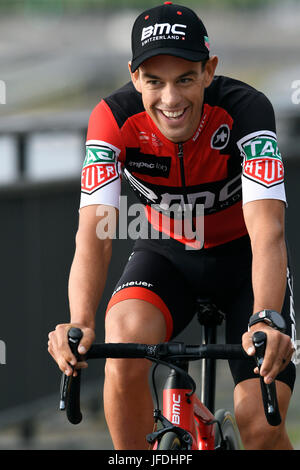 104. Tour de France, Grand fahren, Team-Präsentation: Richie Porte (AUS) BMC Racing Team. Stockfoto