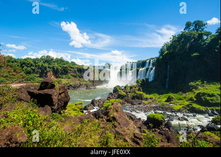 Größte Wasserfälle Unesco Welt Kulturerbe Anblick Foz de Iguazu, Argentinien Stockfoto