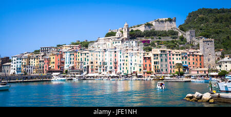 Porto Venere, Italien - Juni 2016 - Stadtbild Stockfoto