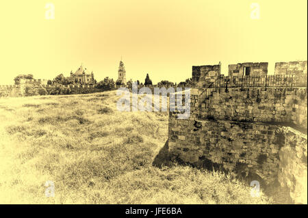 1352 Abtei in Jerusalem. Stockfoto