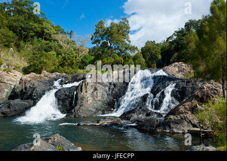 Wasserfälle von Ciu an der Ostküste von Grande Terre, Neukaledonien, Melanesien, Südsee Stockfoto