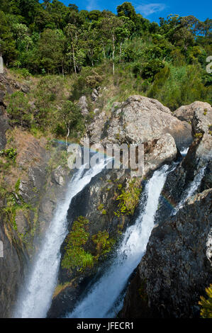 Wasserfälle von Ciu an der Ostküste von Grande Terre, Neukaledonien, Melanesien, Südsee Stockfoto