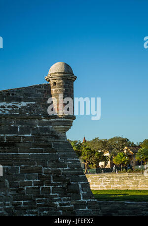 Castillo de San Marcos, St. Augustine, Florida. Stockfoto
