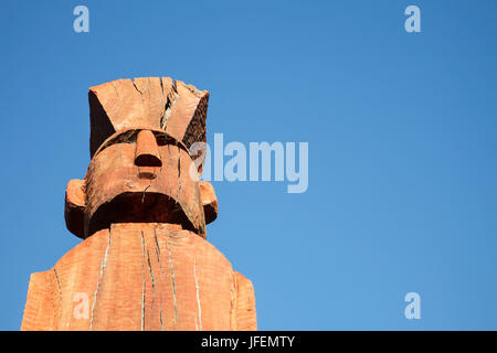 Chile, Araucania, Temuco, Mapuche, Gebet Feld Nguillatan, rituellen Charakter Stockfoto