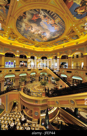 China, Macau, Taipa, Insel, The Venetian Macao Hotel und Casino, The Great Hall Stockfoto