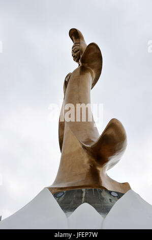 China, Macau, Kun Iam Ökumenischen Zentrum und statue Stockfoto