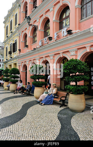 China, Macau, Altstadt, UNESCO-Welterbe, Largo Senado Stockfoto