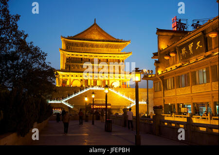 China, Provinz Shaanxi, Xi' An, Trommelturm Stockfoto