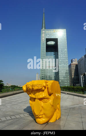 China, Guangdong Provinz, Guangzhou Zhujiang New Town Area, International Finance Ort Stockfoto