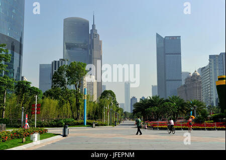 China, Guangdong Provinz, Guangzhou Zhujiang New Town Area, International Finance Ort Stockfoto