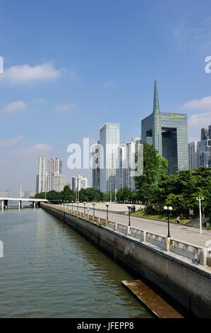 China, Guangdong Provinz, Guangzhou Zhujiang New Town Area, International Finance Ort Stockfoto