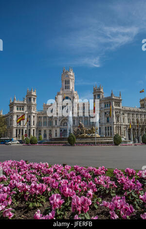 Spanien, Madrid Stadt Cibeles-Platz, Gebäude in Madrid City Hall, Stockfoto