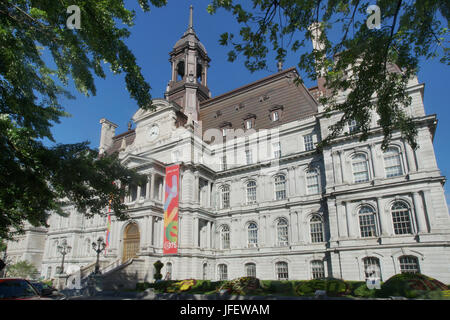 Montreal Rathaus in Old Montreal, Quebec, Kanada Stockfoto