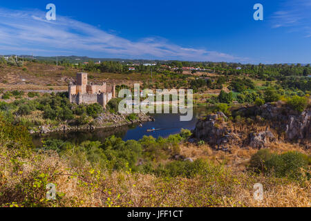 Almourol schloß - Portugal Stockfoto