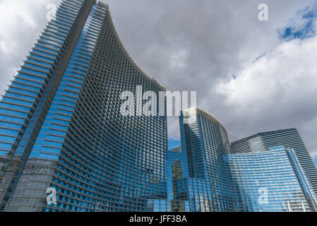 Las Vegas-Hochhaus im winter Stockfoto