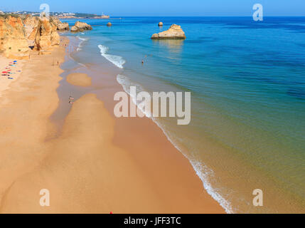 Praia dos Tres Castelos, Algarve, Portugal. Stockfoto