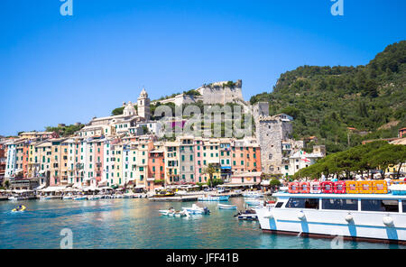 Porto Venere, Italien - Juni 2016 - Stadtbild Stockfoto