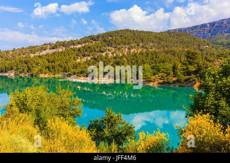 Berge Canyon Verdon in den Alpen Stockfoto