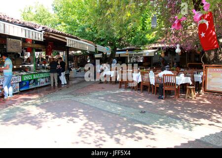 FETHIYE, Türkei 31. MAI 2017: Fische zum Verkauf zu einem beliebten Fischmarkt in Fethiye, Türkei, 31. Mai 2017 Stockfoto