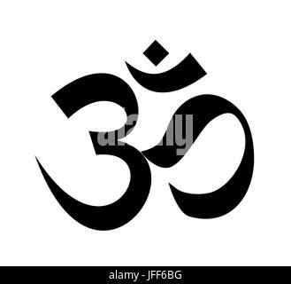 Om sacred Sound Symbol Stockfoto