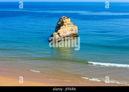 Praia dos Tres Castelos, Algarve, Portugal. Stockfoto