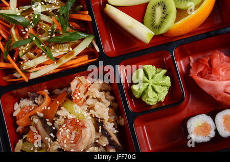 Bento Japan Food schließen Foto Stockfoto