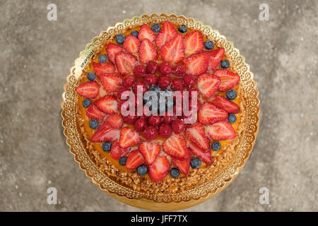 Rote Früchte Torte Torte Stockfoto