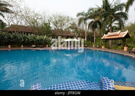 Villa Santi Hotel & Resort in Luang Prabang, Laos, Asien Stockfoto