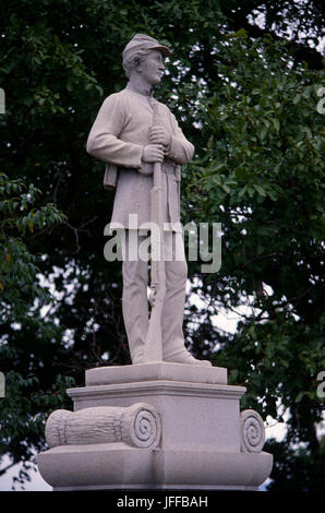 Webers Brigade Statue an Bloody Lane, Antietam National Battlefield, Maryland Stockfoto