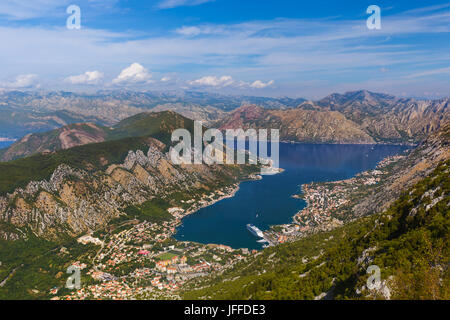 Die Bucht von Kotor - Montenegro Stockfoto