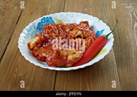 Cape Malay Chicken curry Stockfoto