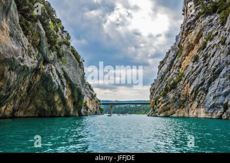 Große Brücke über die Schlucht des Verdon Stockfoto