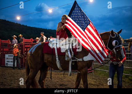 Rodeo, Eliicottville, New York Stockfoto