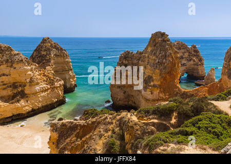 Strand in der Nähe von Lagos - Algarve-Portugal Stockfoto