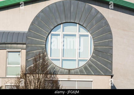 Moderne runde Fenster Stockfoto