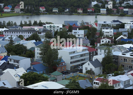 Reykjavik, die Hauptstadt Islands Stockfoto